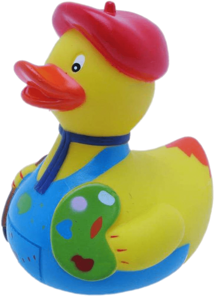 Artist Rubber Duck - Artist Duck Clipart (992x1024), Png Download