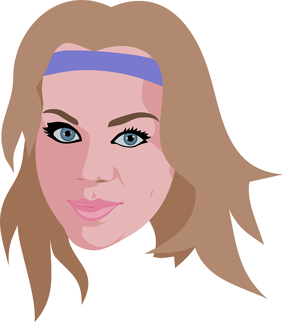 Beauty, Cheerleader, Girl, Woman - Headband Cartoon Clipart (563x640), Png Download