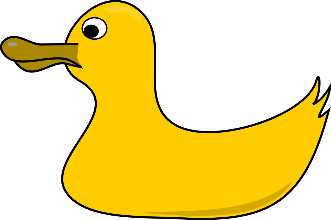 Rubber Duck Natural Rubber Toy Yellow - Duck Clip Art No Background - Png Download (1129x750), Png Download