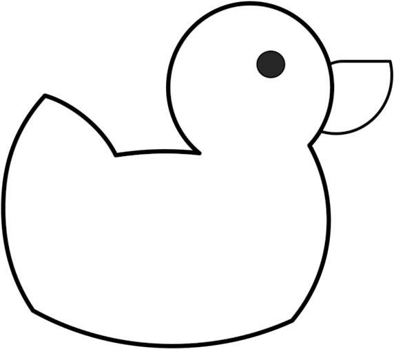 Duck Png White Clipart (600x533), Png Download