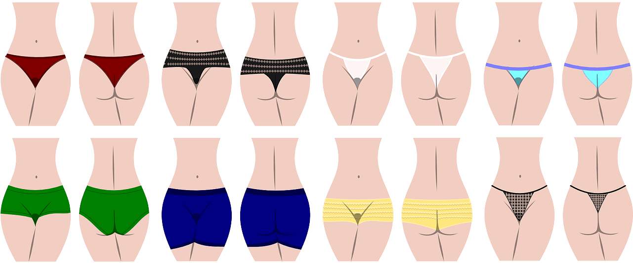 Women's Underwear, Lingerie And Girl's Panties - Panty Form Clipart (1280x640), Png Download