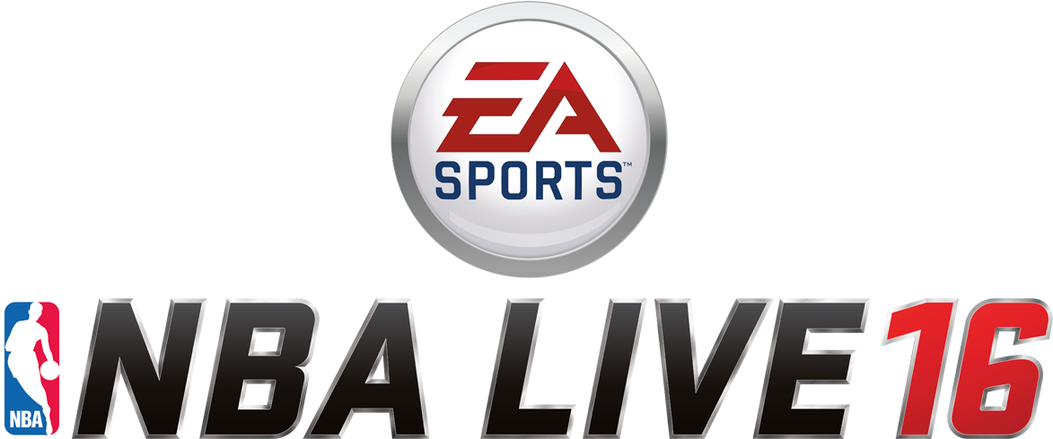 Nbalive16 Logo - Nba Live 16 Logo Clipart (1189x500), Png Download