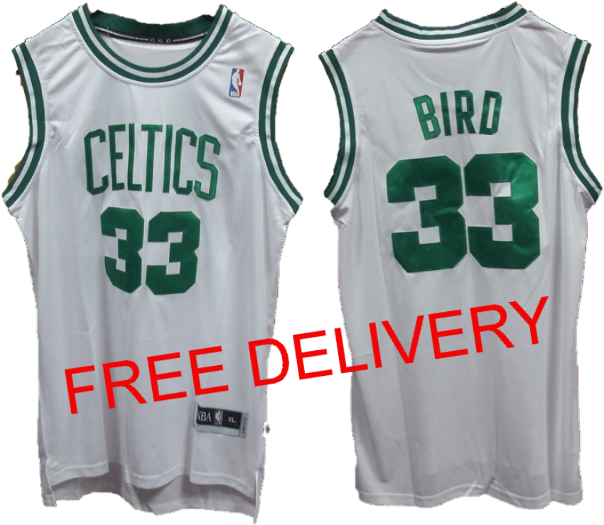 Free Png Download Nba Boston Celtics Larry Bird Hardwood - Boston Celtics Jersey Clipart (850x739), Png Download