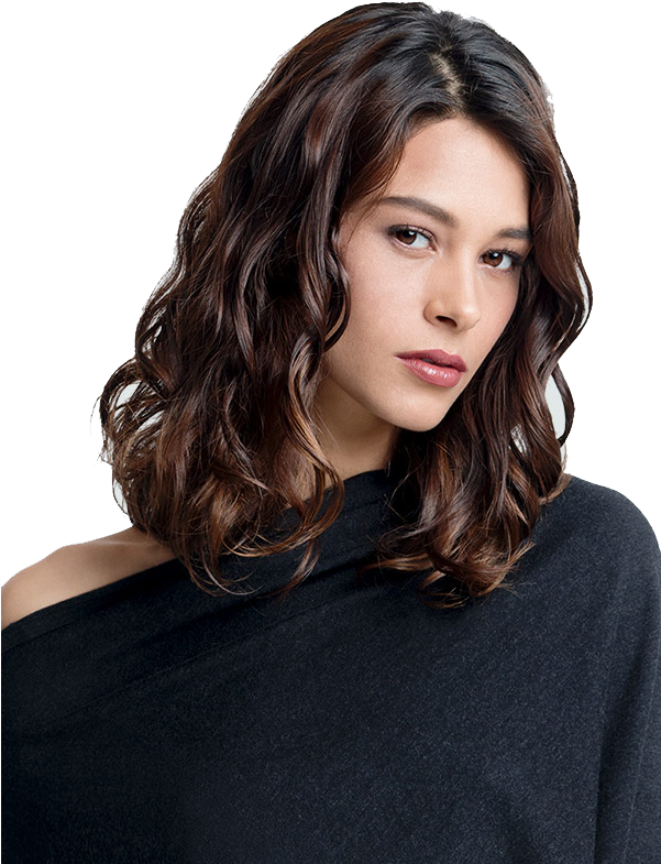 Brunette Model Images - Bruttene Hair Model Png Clipart (600x800), Png Download