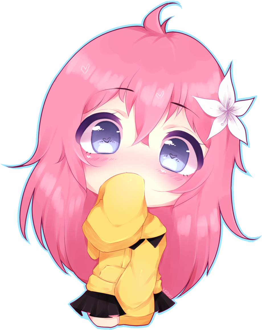 Awwwwww Lilypichu - Chibi Anime Girl Kawaii Clipart (1024x1207), Png Download