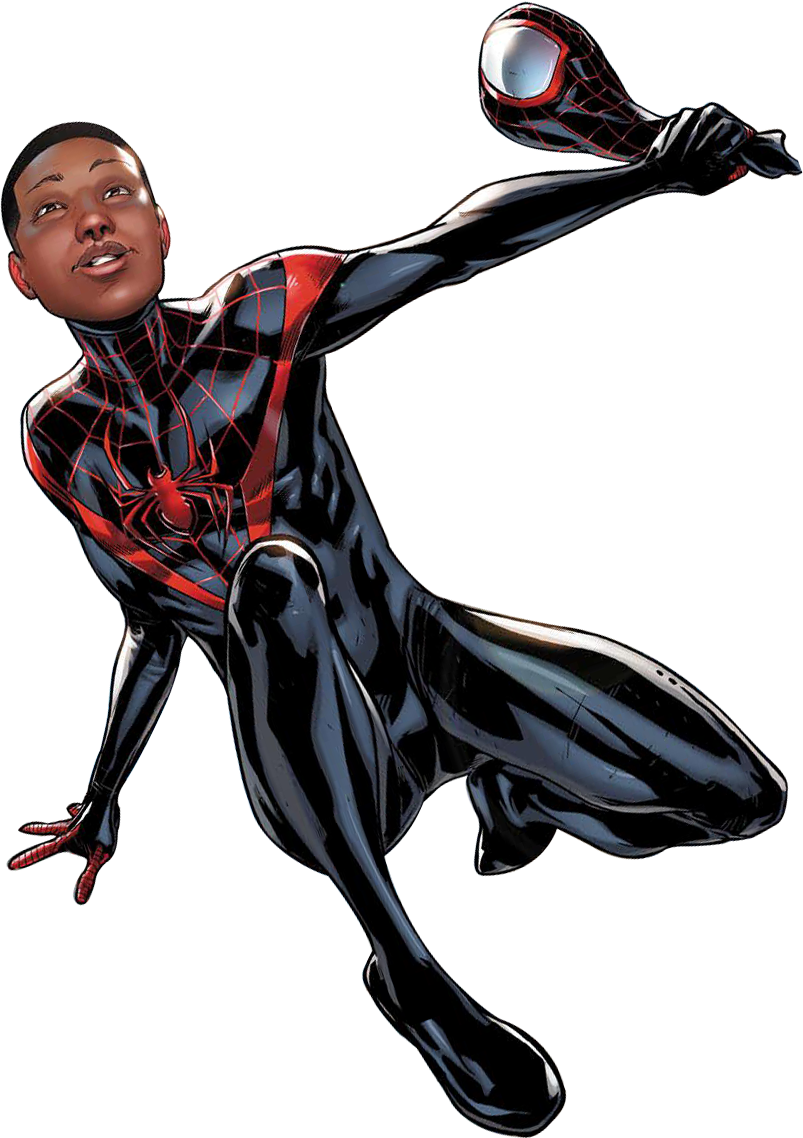 Morales Clipart Morales Clipart - Spider Man Miles Morales Meme - Png Download (803x1138), Png Download