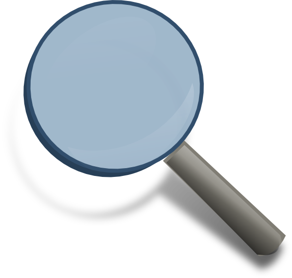 Png Free Icon - Magnifying Glass Clipart Transparent Png (600x572), Png Download