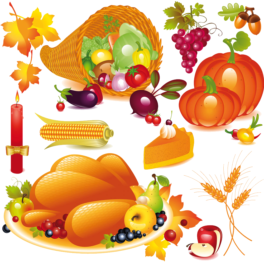 Cornucopia Clipart Vegetarian - Png Download (1001x992), Png Download