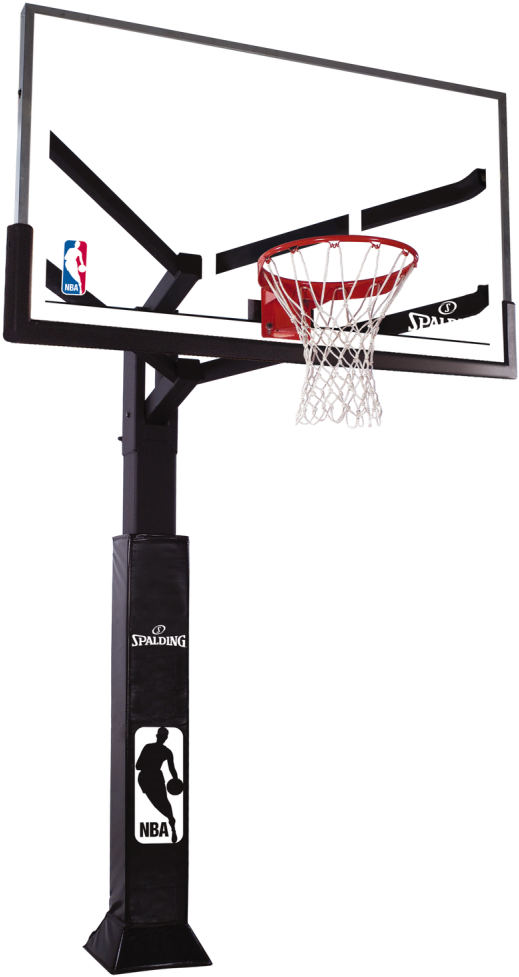 Nba Basketball Hoop Png - Spalding Nba Gold Inground Basketball System Clipart (807x1000), Png Download