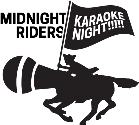 Midnight Riders Karaoke Night - Silhouette Clipart (618x800), Png Download