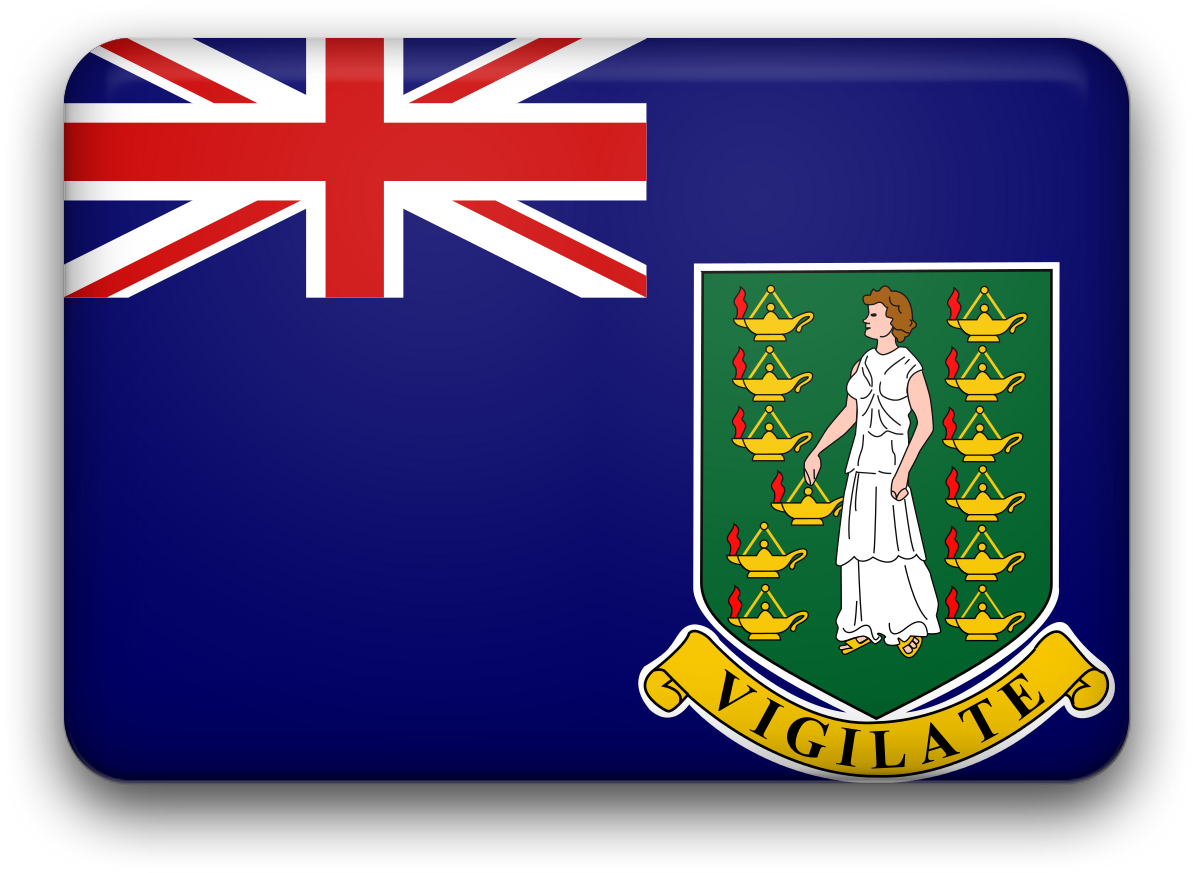 Flag Of The British Virgin Islands - National Flag Of The British Virgin Islands Clipart (1280x960), Png Download