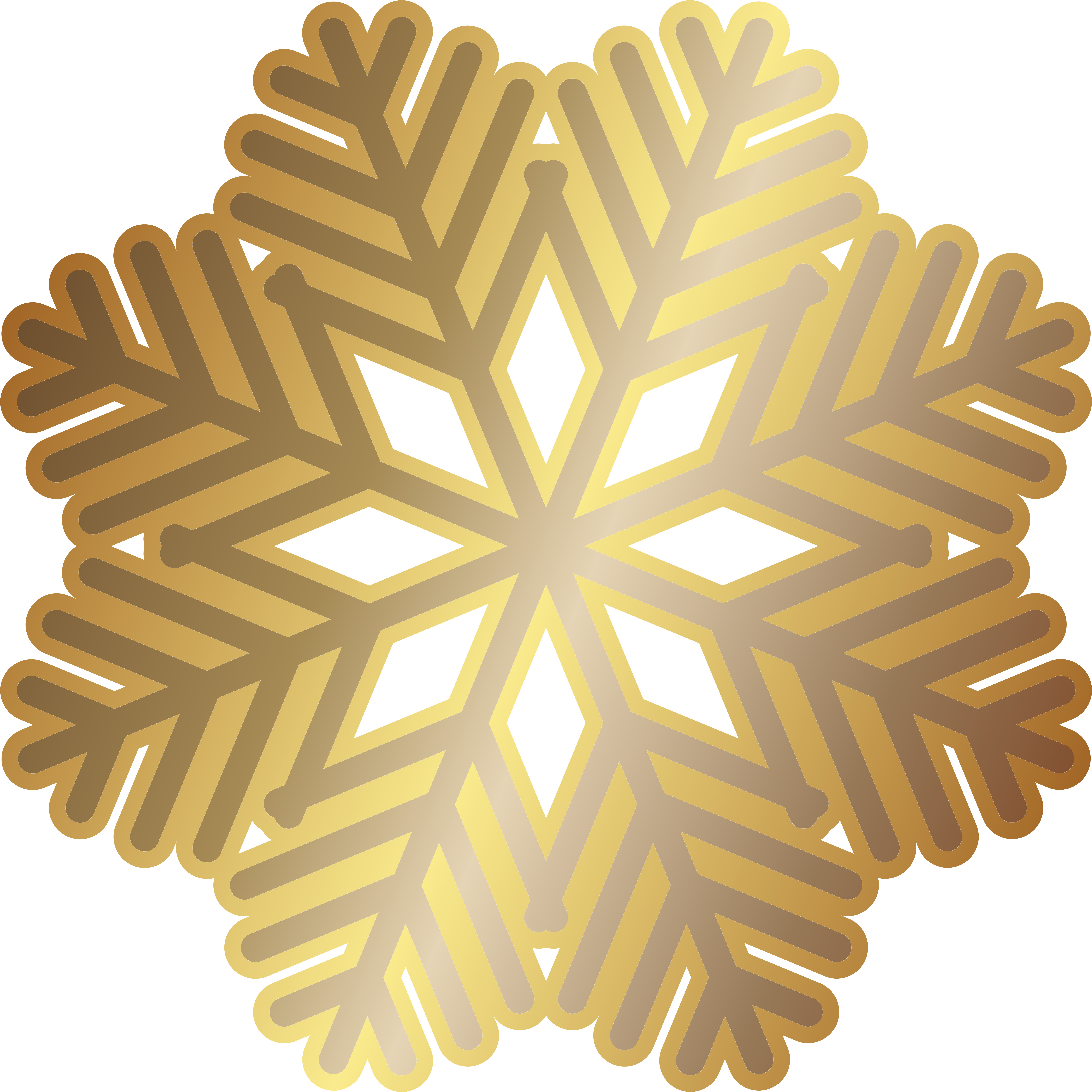 Snowflake Clipart Png Transparent Png (8000x8000), Png Download