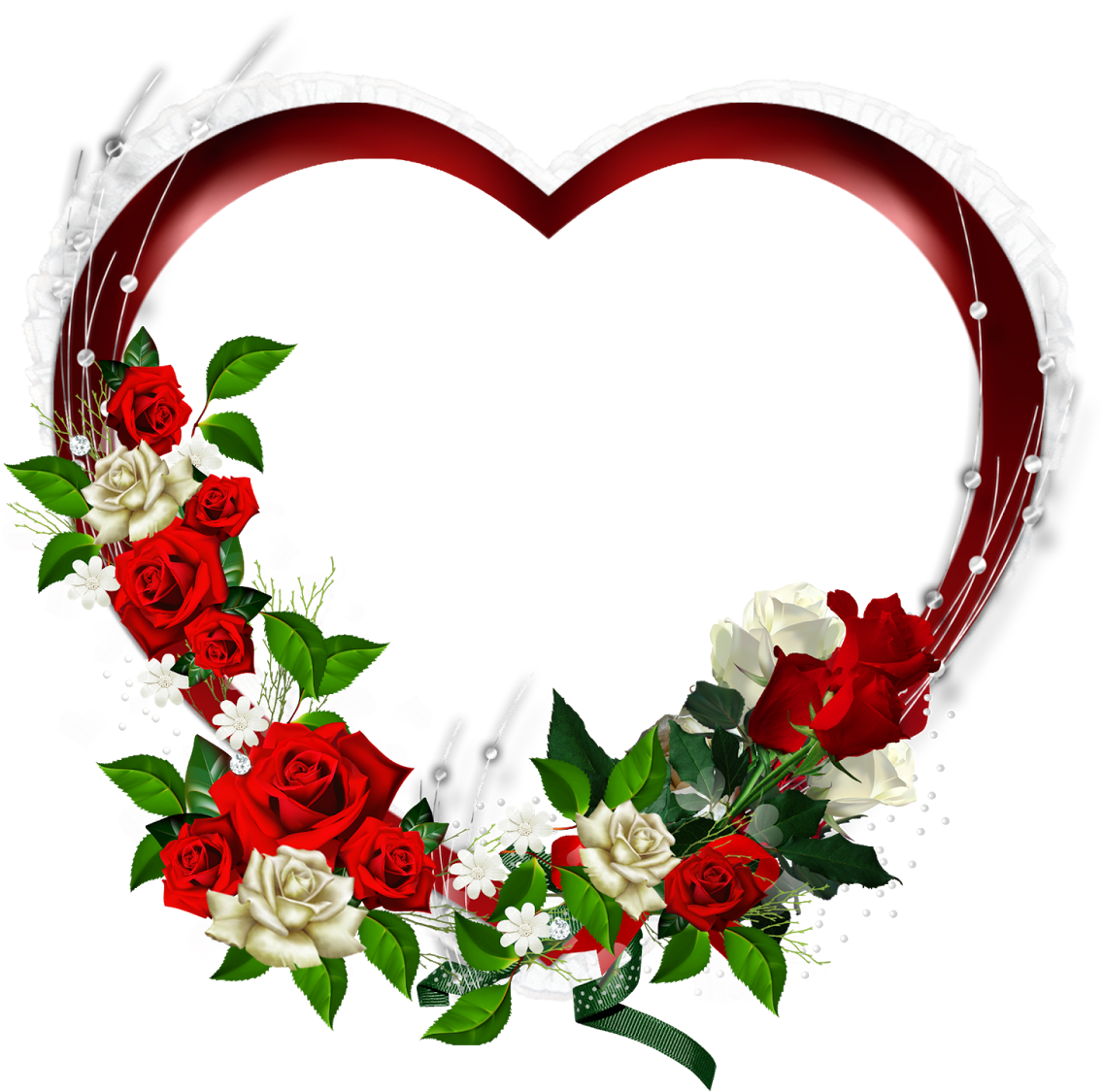 Frame Coração Png Clipart (1136x1125), Png Download