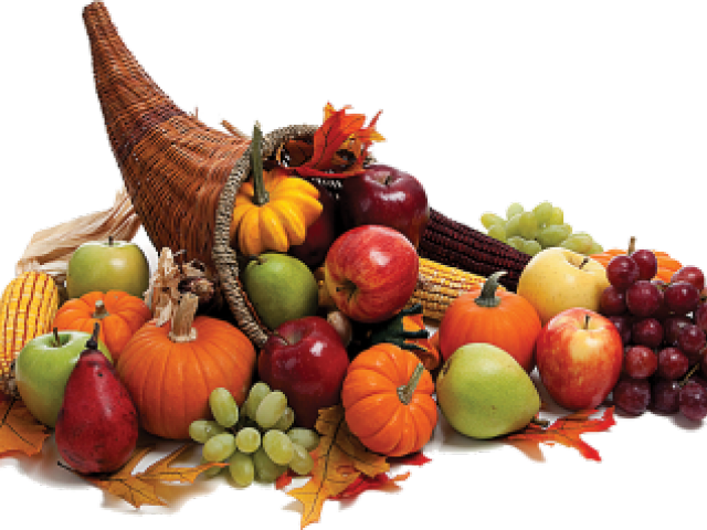 Thanksgiving Cornucopia Pictures - Thanksgiving Harvest Clipart (640x480), Png Download