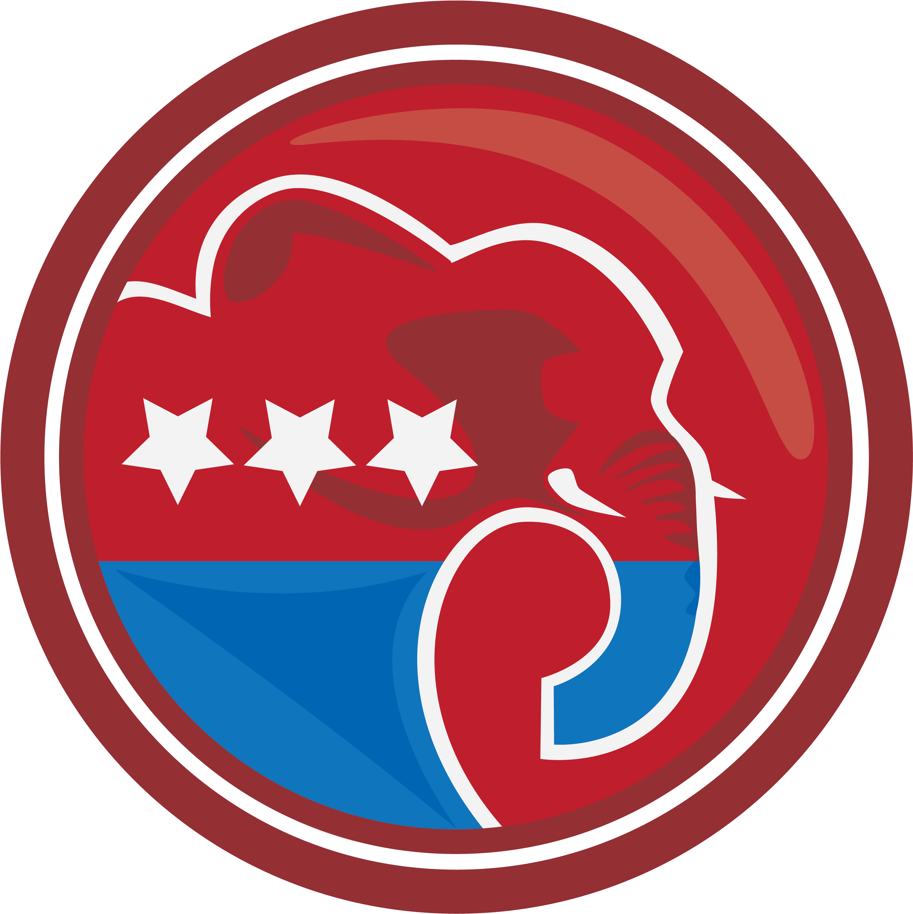 Republican Party Elephant - Republican Party Clipart (3000x3000), Png Download
