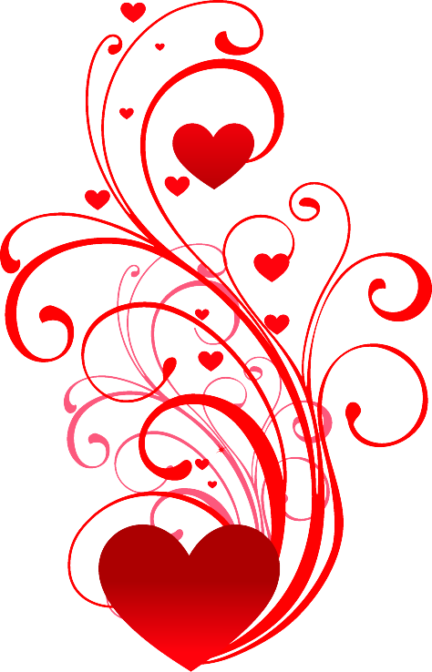 Coração Desenho, Parede, Arte Coração, Notas Musicais, - Heart Design Clipart (474x738), Png Download