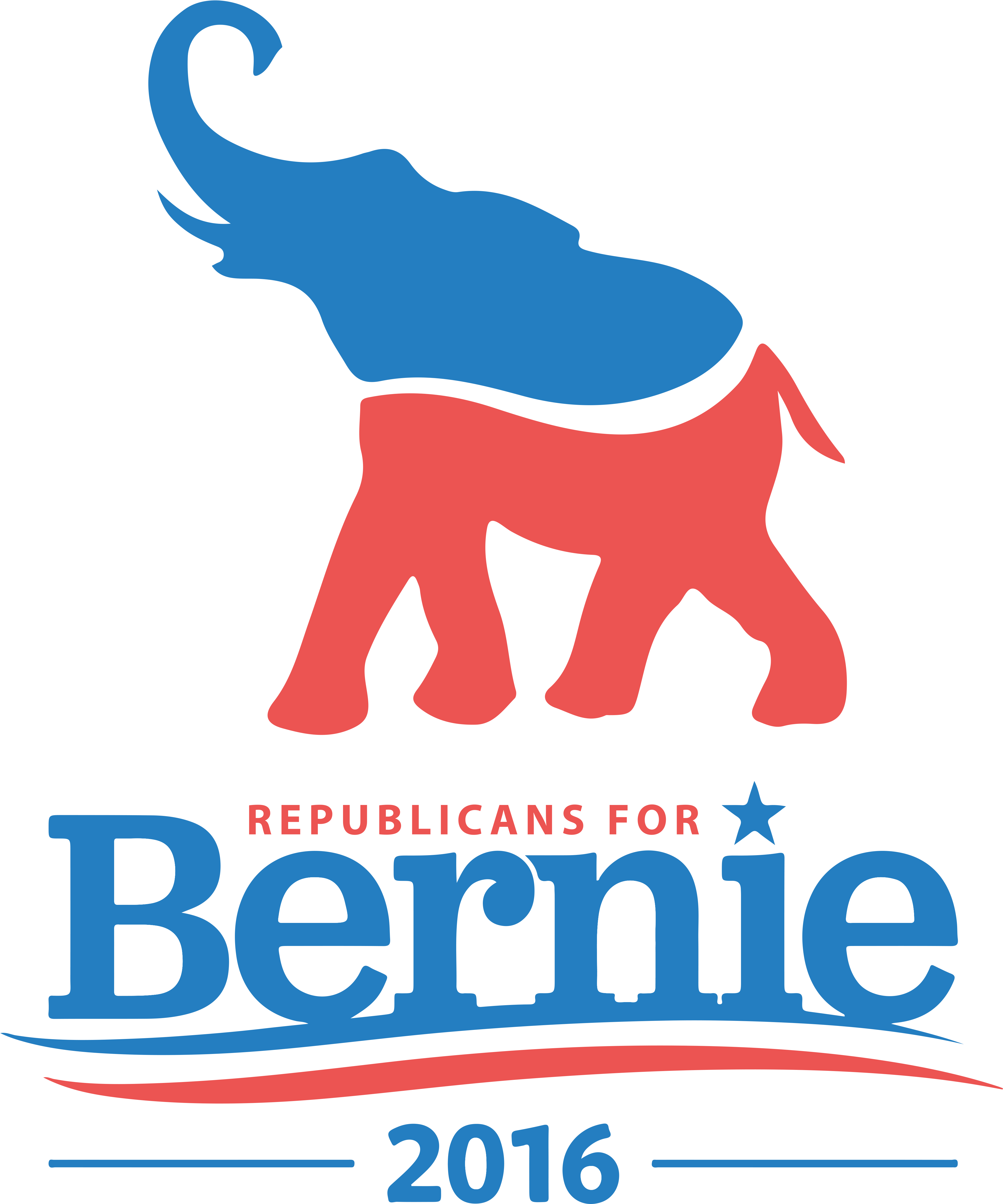 Republican For Sanders Logo Clipart (4437x5299), Png Download