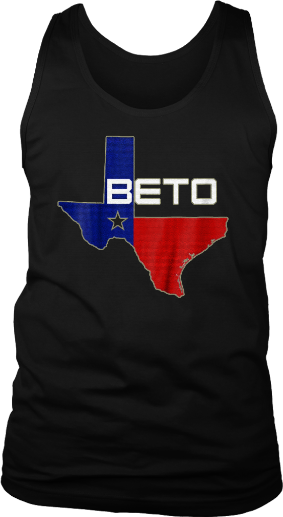 Beto Shirts Texas Flag Senate T-shirt 2018 Hoodie Teefig - Active Tank Clipart (1024x1024), Png Download