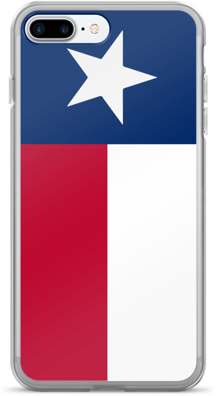 Texas Flag Iphone 7/7 Plus Case - Mobile Phone Case Clipart (1000x1000), Png Download