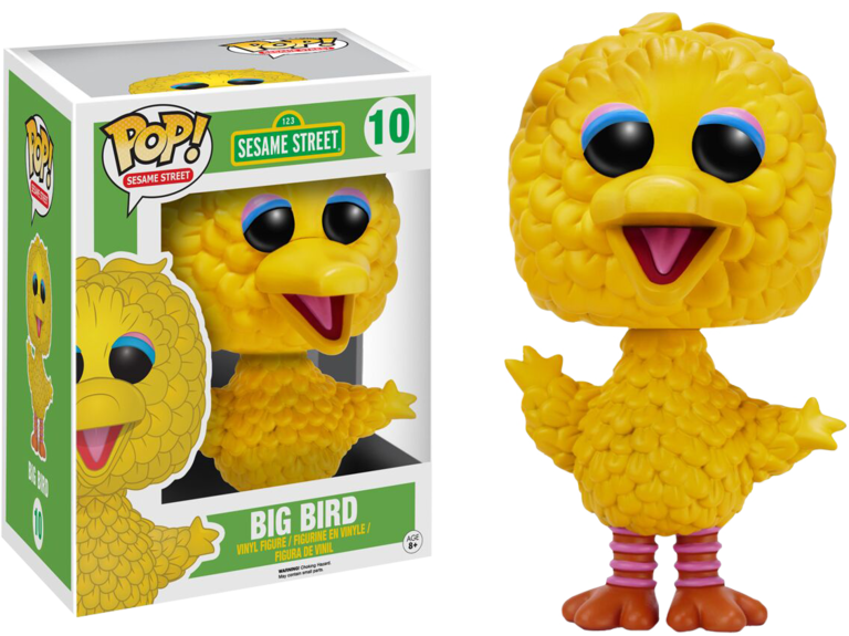 Big Bird 6" Super-sized Pop Vinyl Figure - Big Bird Funko Pop Clipart (768x575), Png Download