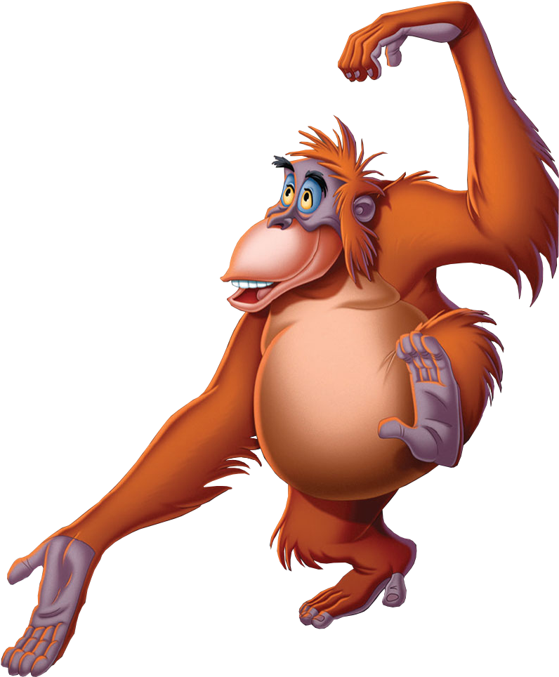The Jungle Book Transparent Background Png Mart - King Louie Jungle Book Clipart (987x1019), Png Download