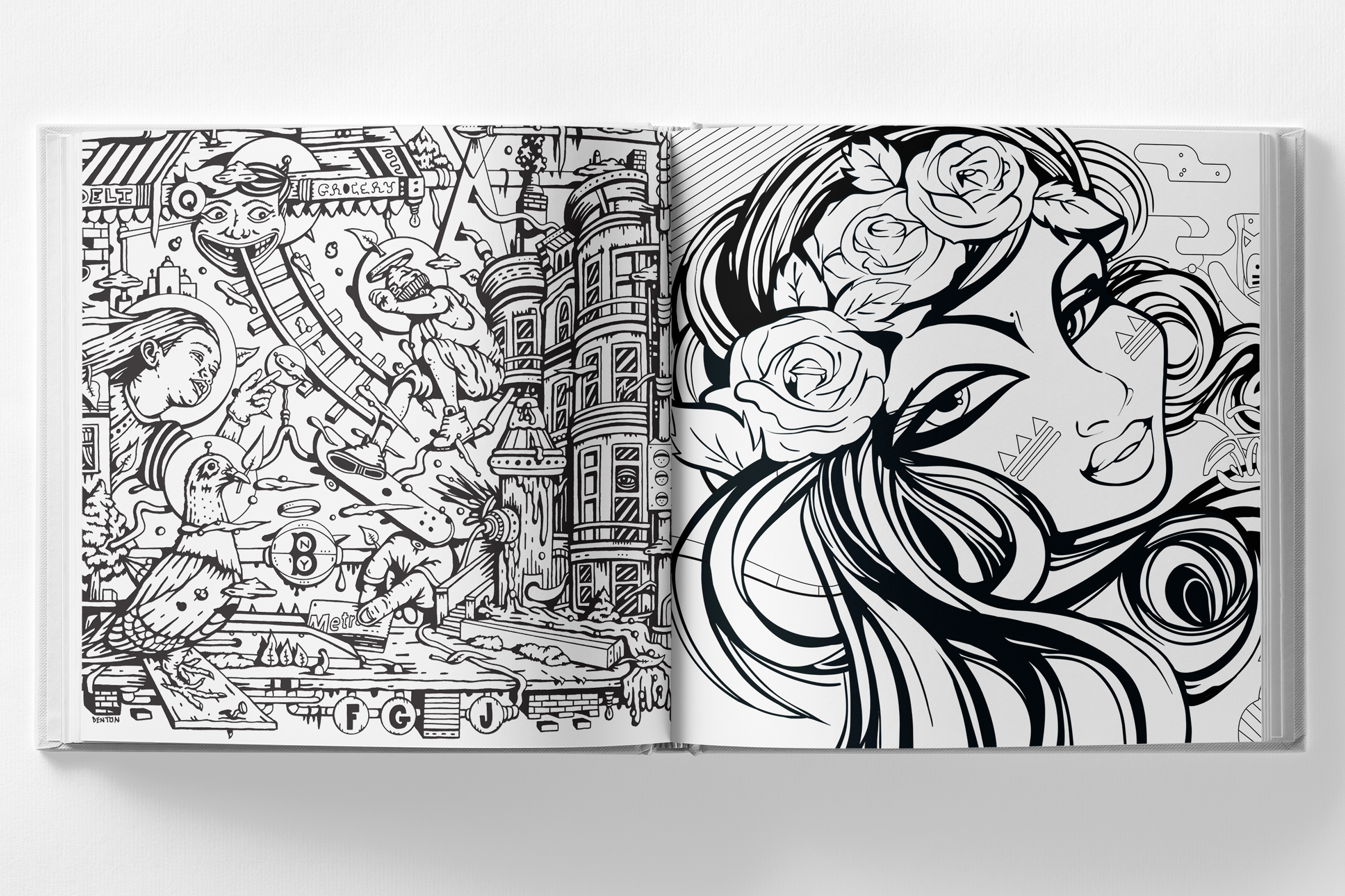 Graffiti Transparent Technology Doodle Art Png Png - Coloring Book Clipart (3000x2000), Png Download
