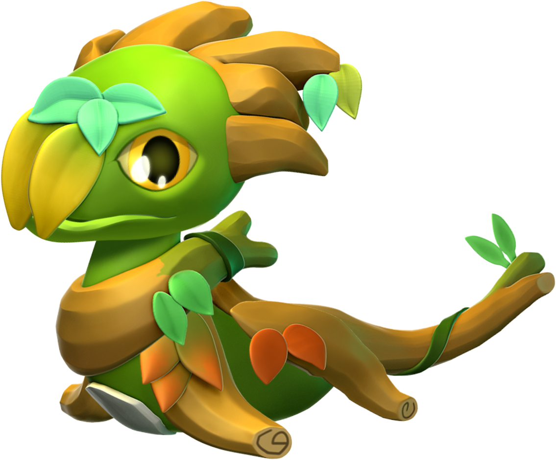 Jungle Dragon Baby - Cartoon Clipart (1135x940), Png Download