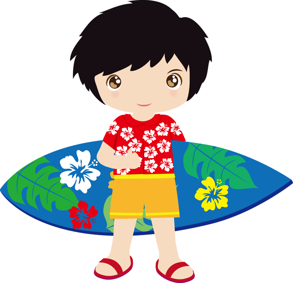 Hawaiian Aloha Tropical - Hawaiian Boy Clip Art - Png Download (1024x988), Png Download