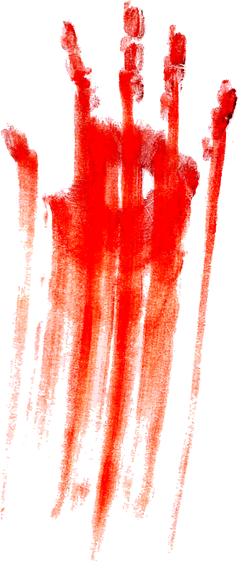Bloody Handprint Clipart (1181x1181), Png Download