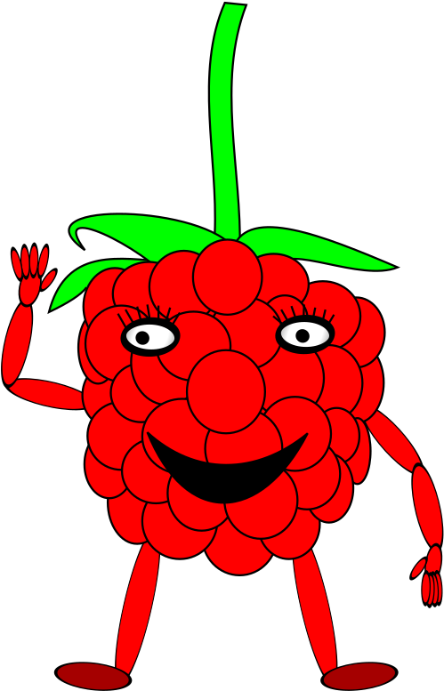 This Free Icons Png Design Of Cartoon Raspberry Clipart (1697x2400), Png Download