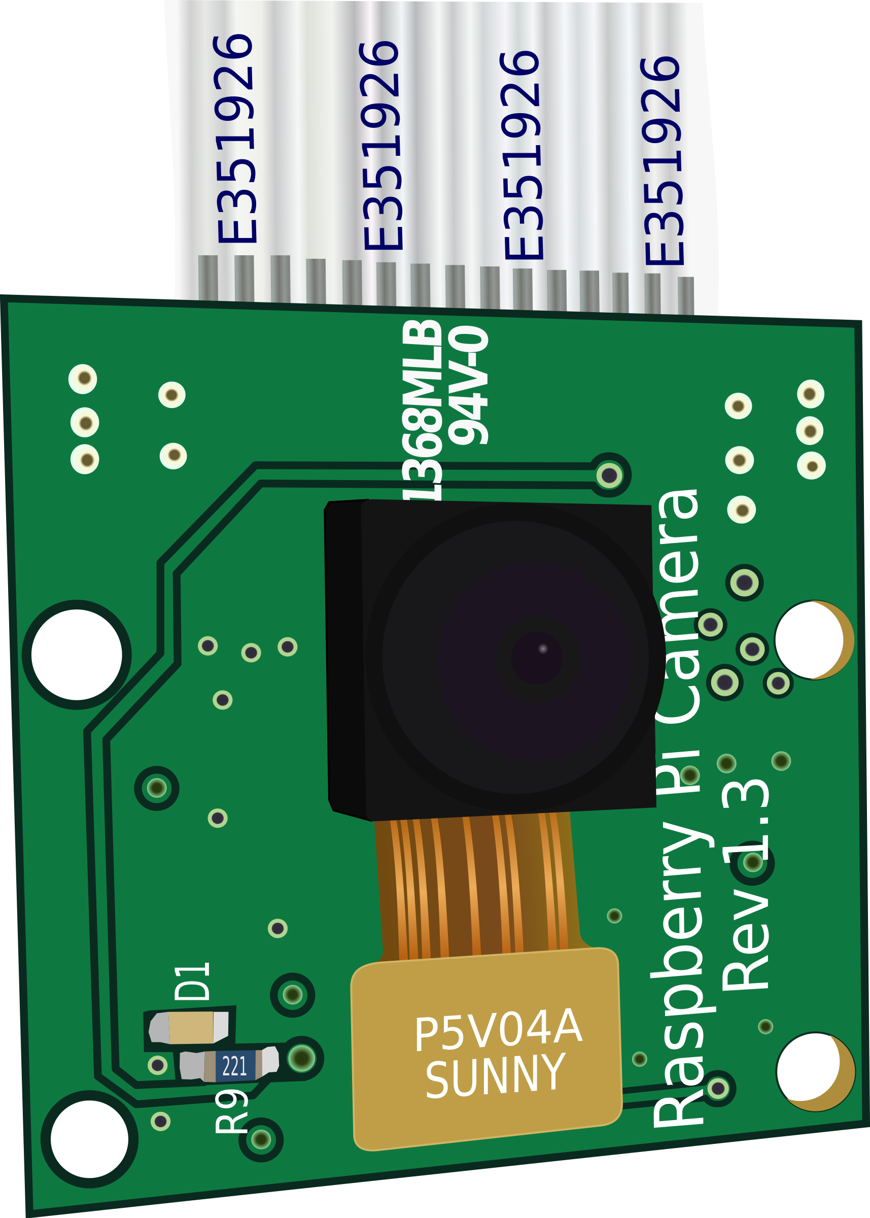 This Free Icons Png Design Of Raspberry Pi Camera Clipart (1715x2400), Png Download