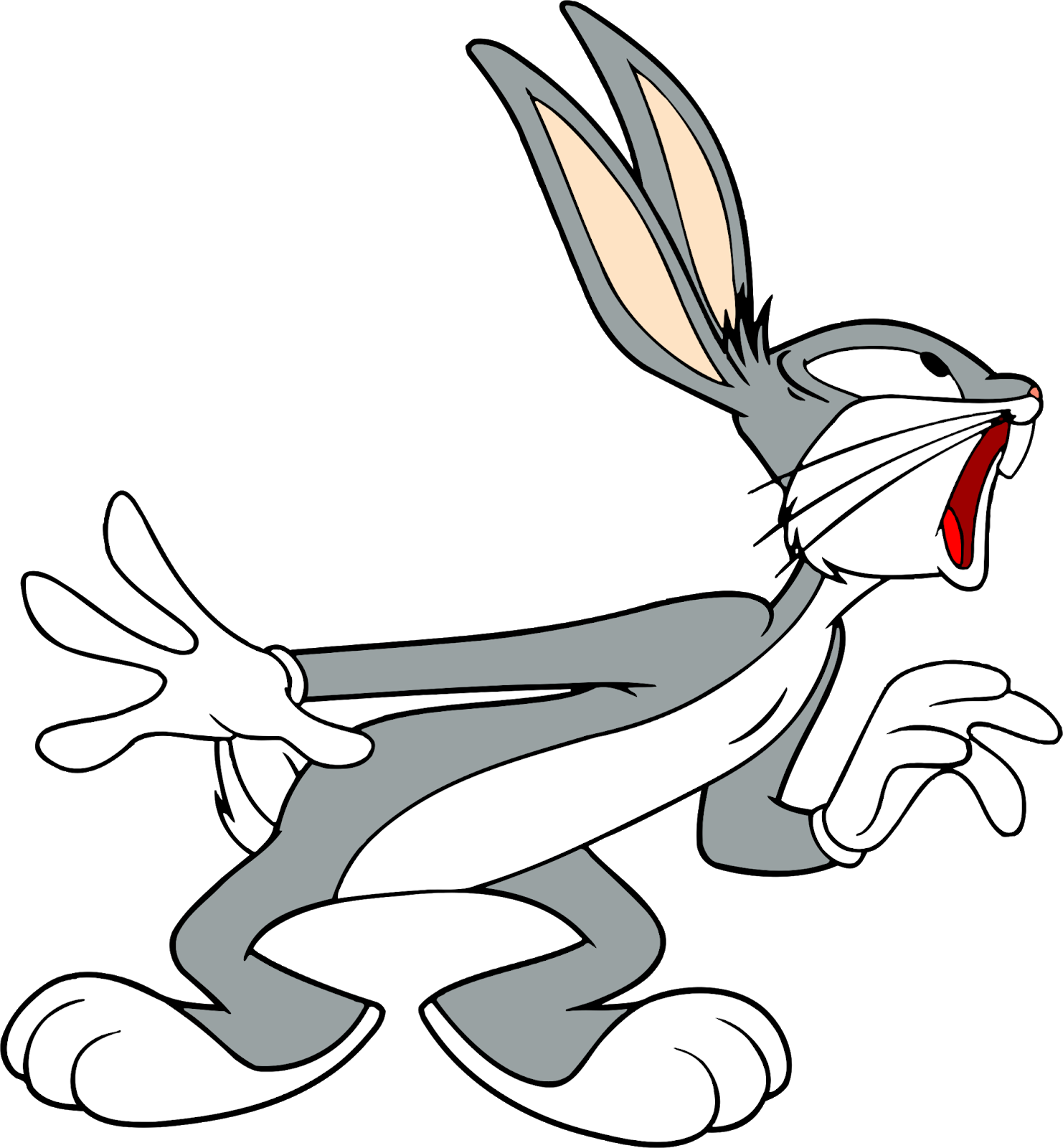 Bugs Bunny Characters, Bugs Bunny Cartoon Characters, - Bugs Bunny Vector Clipart (1482x1600), Png Download