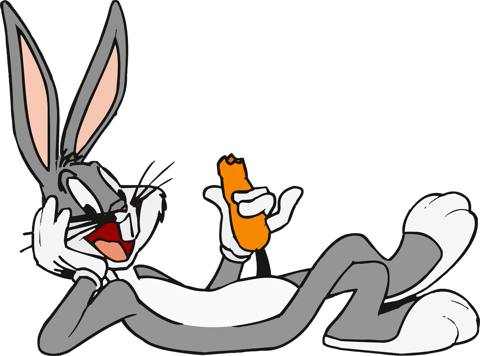 Bugs Bunny Characters, Bugs Bunny Cartoon Characters, - Bugs Bunny Clipart (1600x1188), Png Download