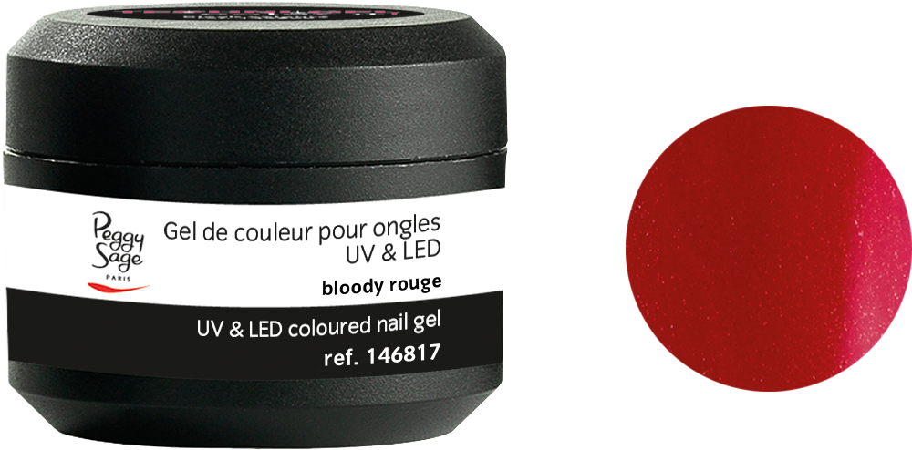 Color It Coloured Uv & Led Nail Gel - Peggy Sage Le Rouge Gel Clipart (1200x1353), Png Download