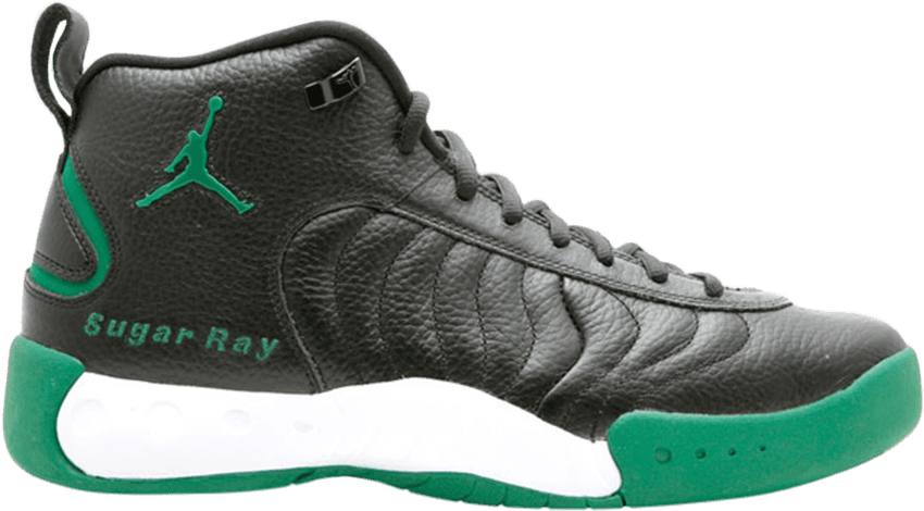 Jumpman Team Pro 'ray Allen' - Black And Green Jumpman Pro Jordans Clipart (850x470), Png Download