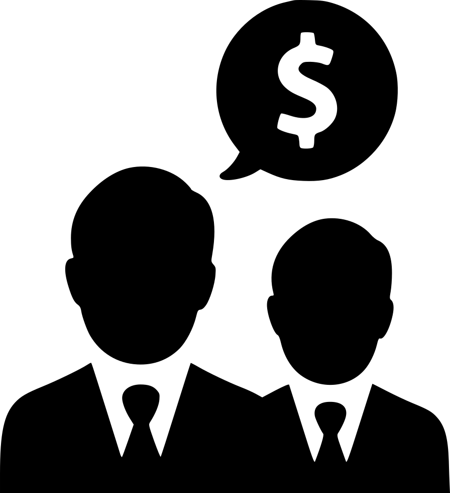 Dollar Businessmen Salesmen Income Talking Negotiations - Customer Lifetime Value Icon Clipart (896x980), Png Download