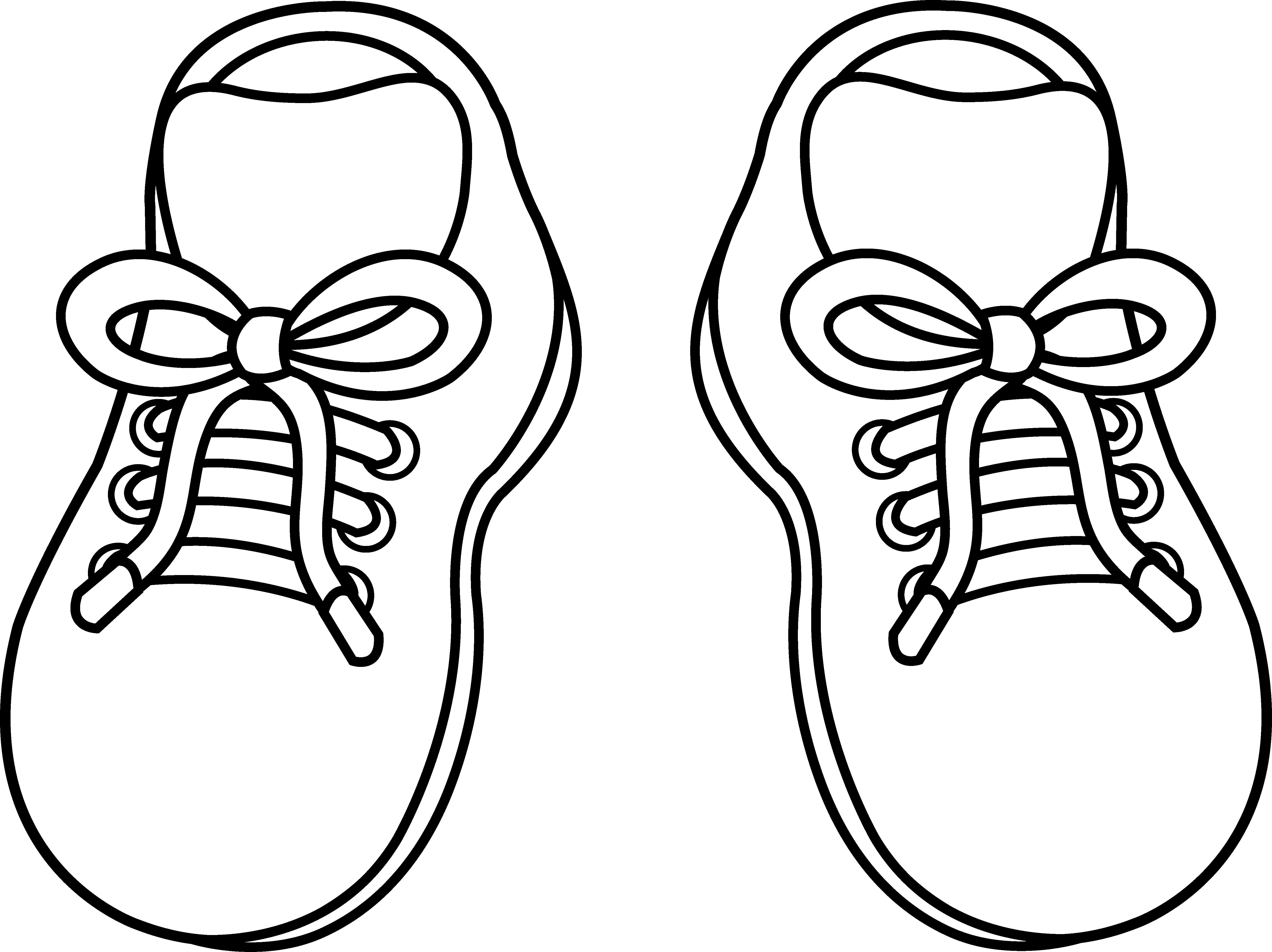 Shoe Clipart Jordans - Shoes Cartoon Black And White - Png Download (830x621), Png Download