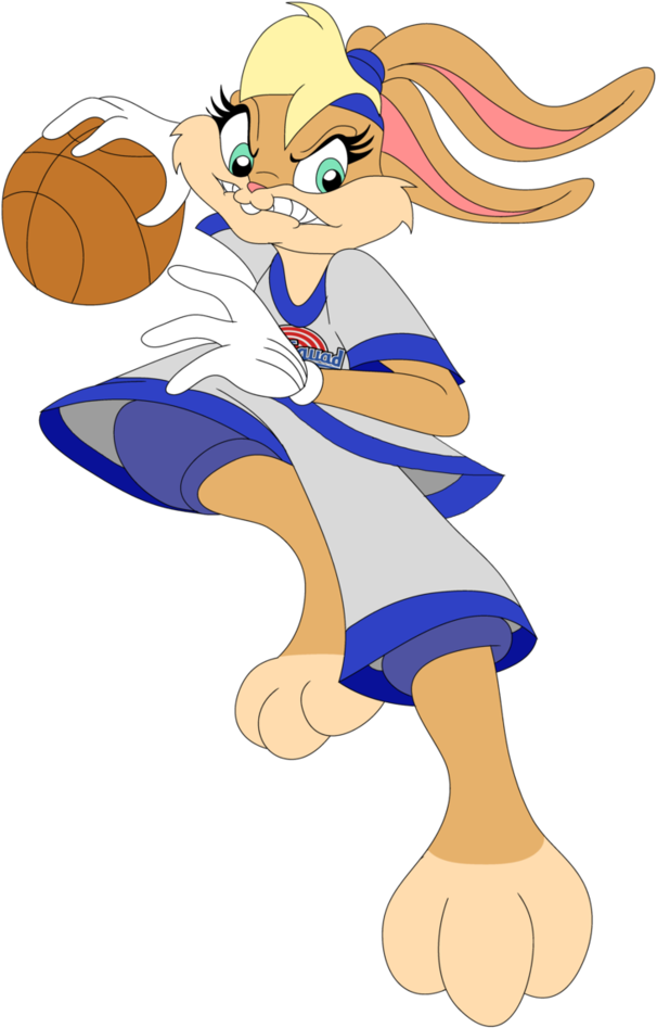 Bugs Bunny Basketball Clipart - Lola Bunny Space Jam Png Transparent Png (745x1072), Png Download