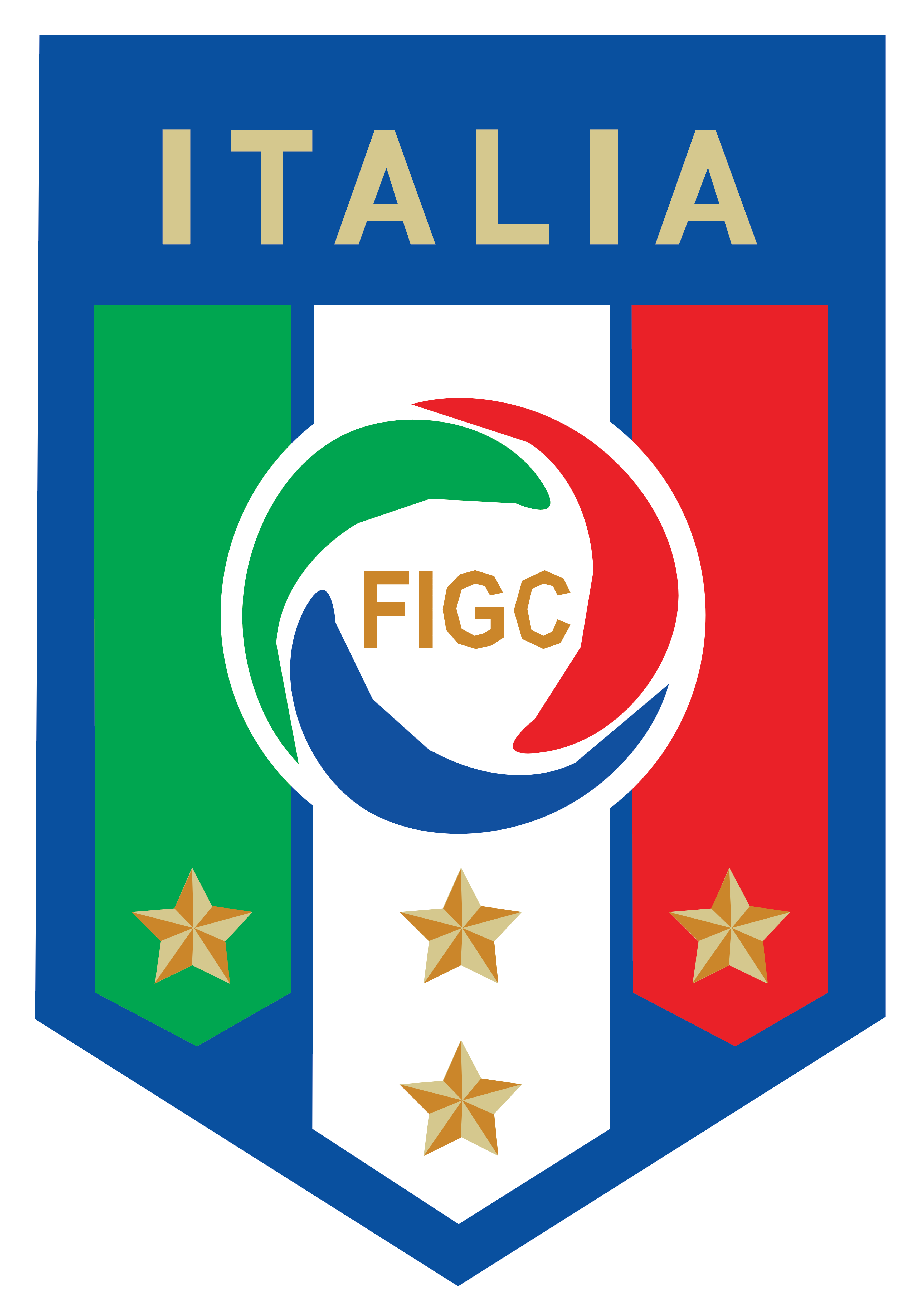 Italy National Football Team &ndash Logos Download - Italy Soccer Clipart (3490x5000), Png Download
