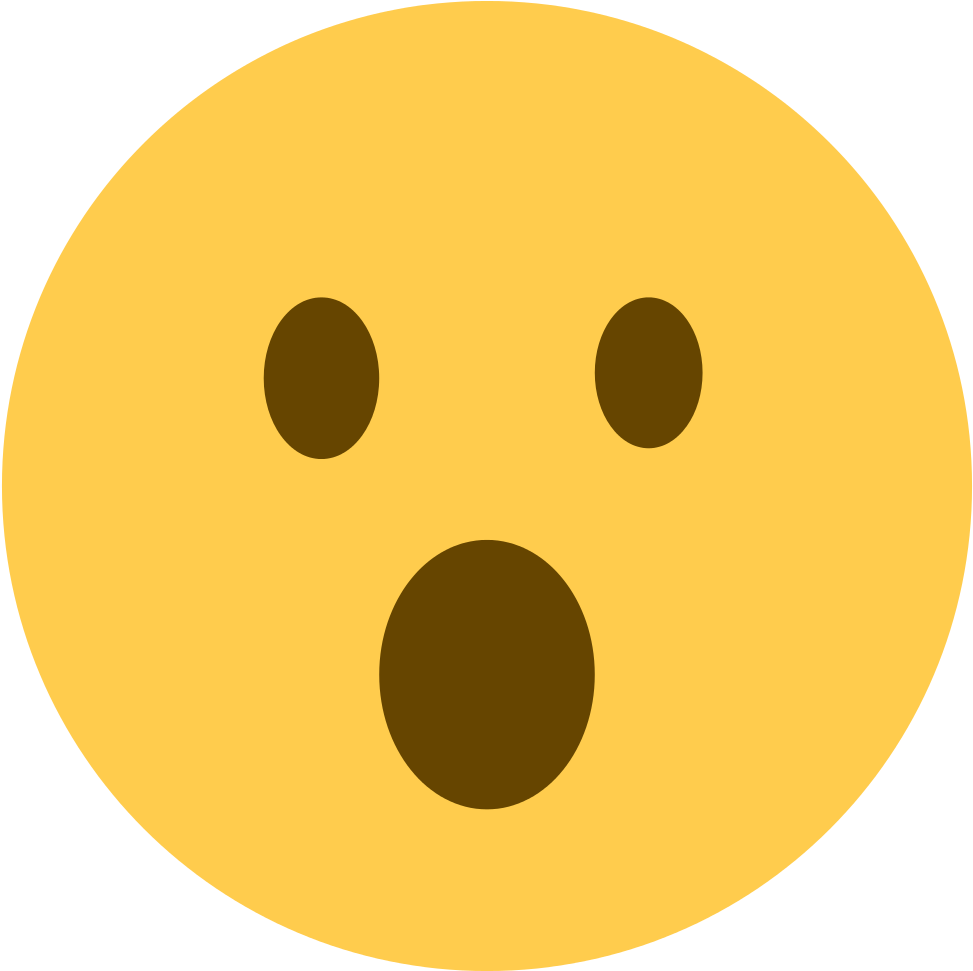 File - Twemoji 1f62e - Svg - Open Mouth Emoji Clipart (1024x1024), Png Download