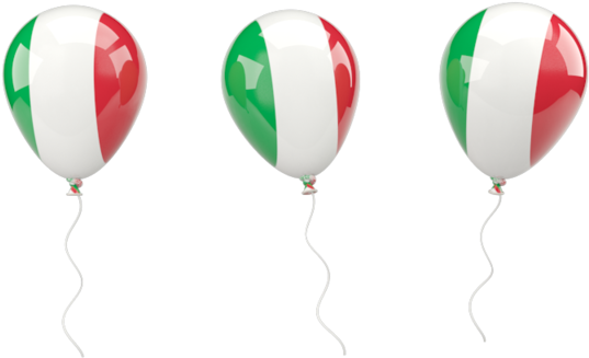 Italian Flag Balloons Png Clipart (640x480), Png Download