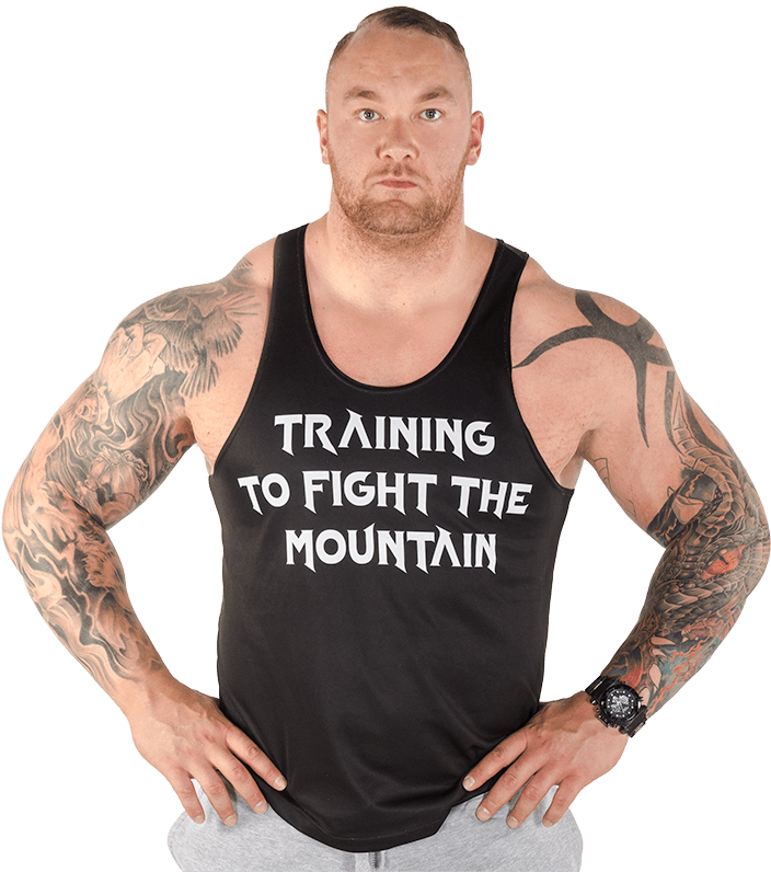 Tank Top Black - Hafthor Bjornsson Png Clipart (800x800), Png Download