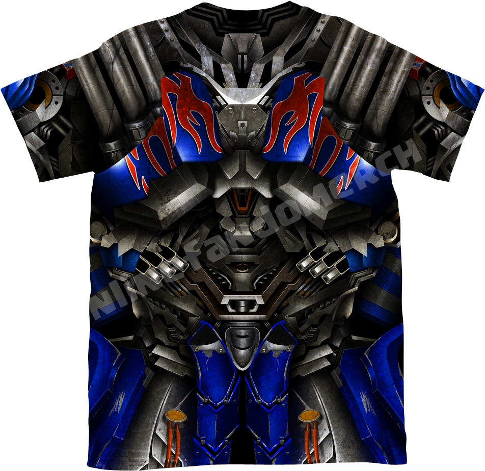 Optimus Prime Unisex 3d T-shirt - Mens Vintage Striped T Shirt Clipart (1000x1000), Png Download