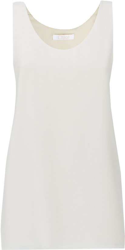 Chloe Iconic White Tank Top - Active Tank Clipart (830x860), Png Download