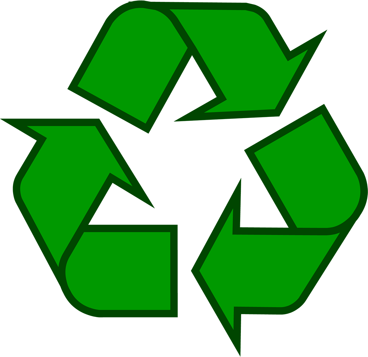Recycling Symbol Icon Outline Sol - Recycle Paper Logo Png Clipart (1200x1171), Png Download