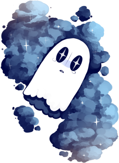 Napstablook By Specterella Clipart (498x681), Png Download