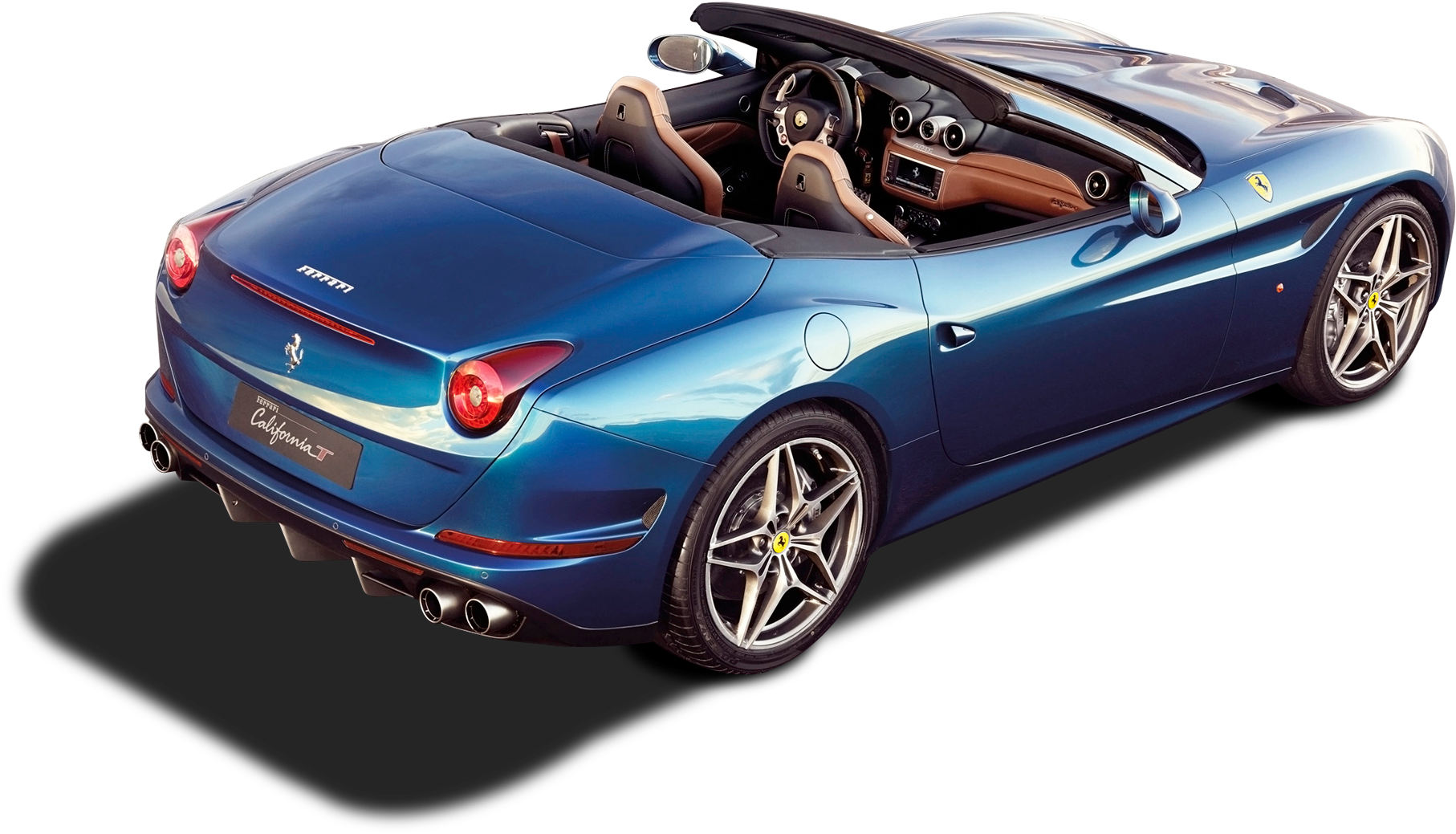 2015 Blue Ferrari California T Clipart (1900x1153), Png Download