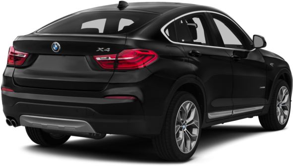 Black Bmw X4 Rear View Image -gdh02 - Car Rear View Png Clipart (640x480), Png Download