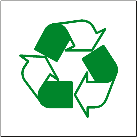 Recycling Symbol Sticker - Hamilton Waste & Recycling Ltd Clipart (600x600), Png Download