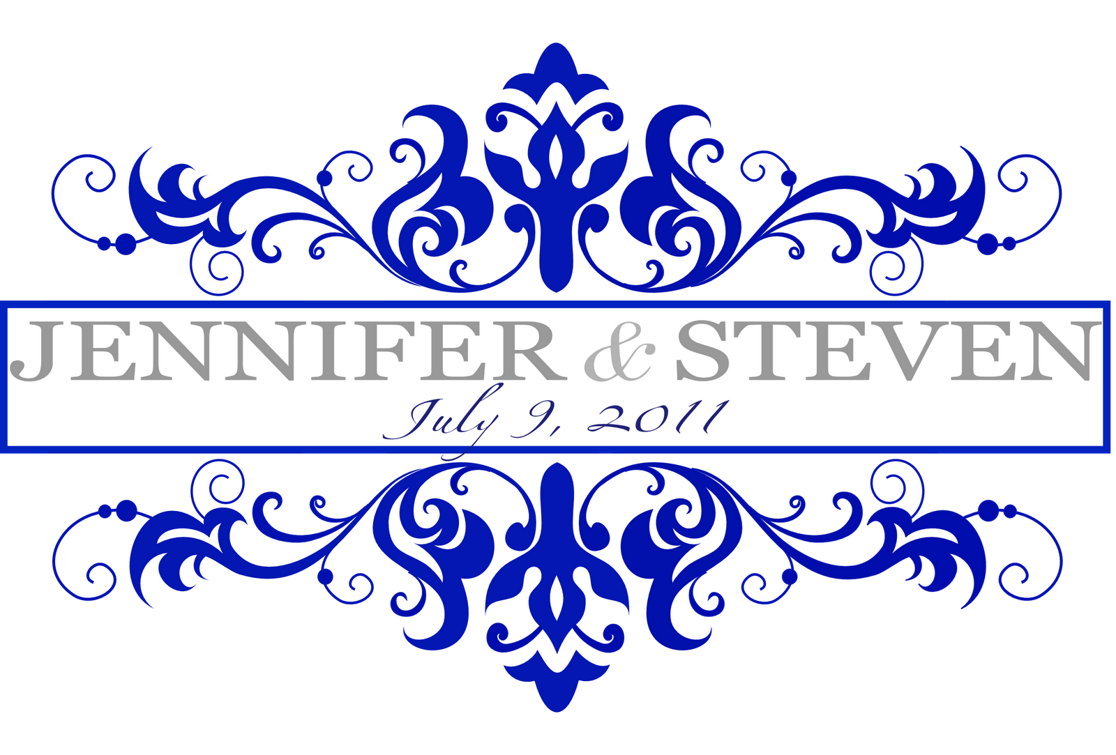 Royal Blue Border Design Christopherbathum Co Clipart (1600x1083), Png Download